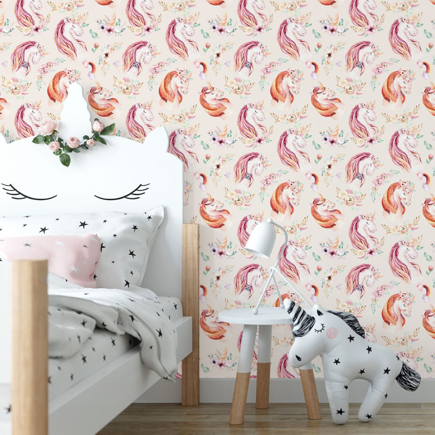 Papier peint Enfants - Licornes