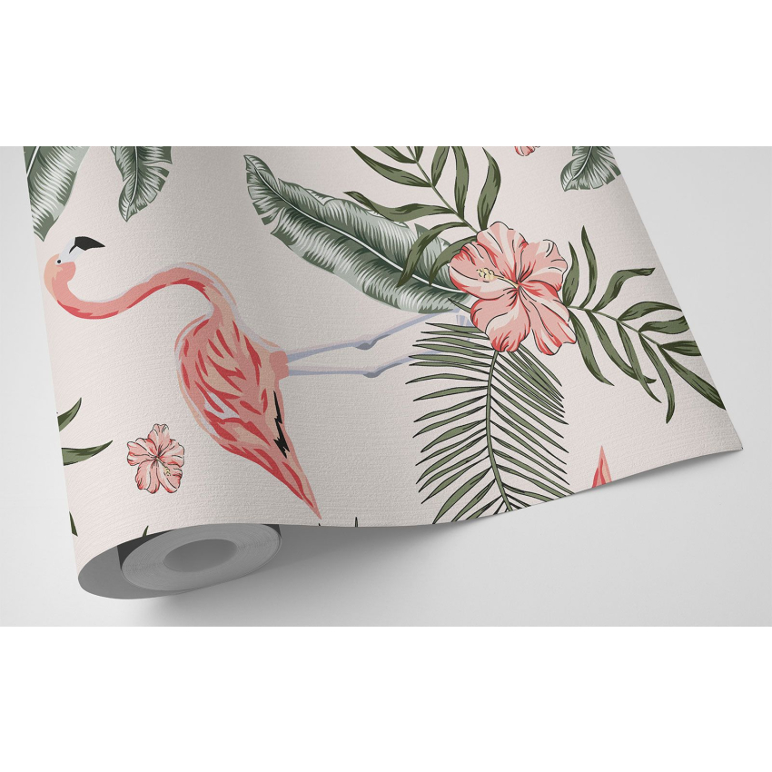 Papier peint - Flamants Roses