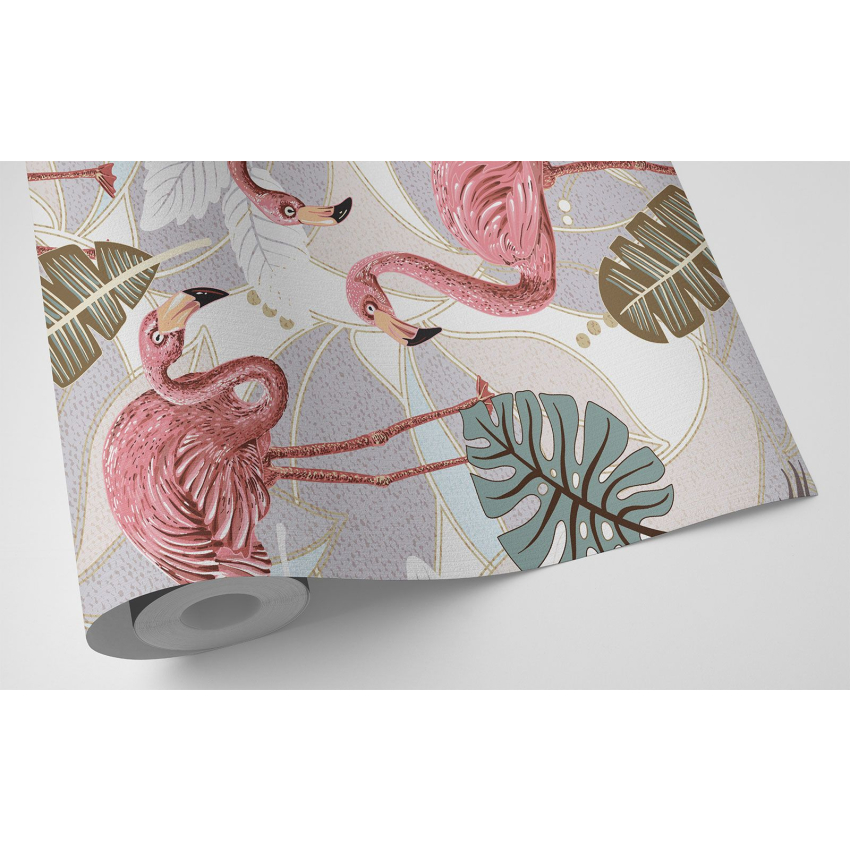 Papier peint - Flamants Roses