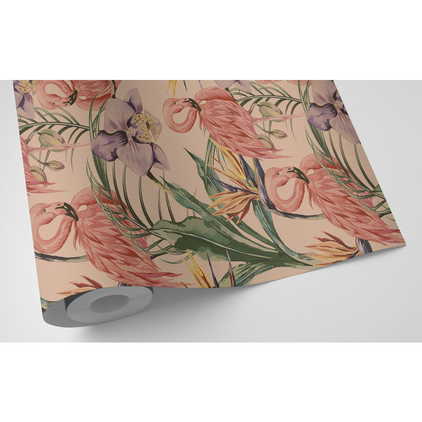Papier peint - Flamants Roses