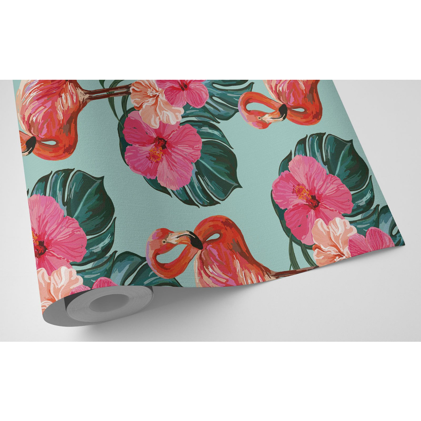 Papier peint - Flamants Roses
