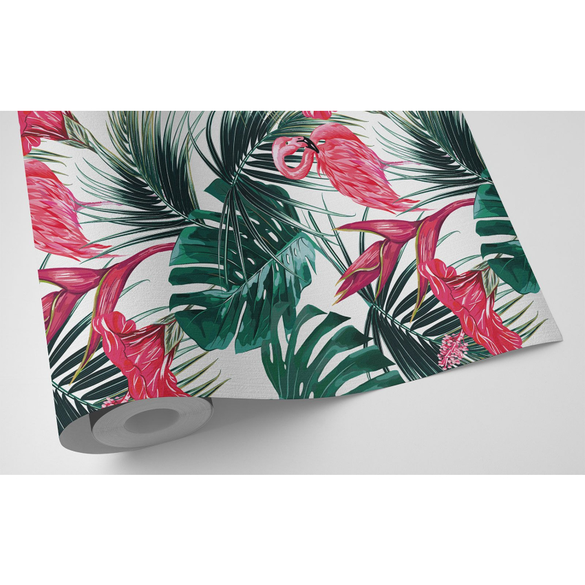 Papier peint - Flamants Roses