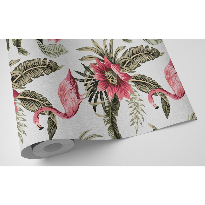 Papier peint - Flamants Roses