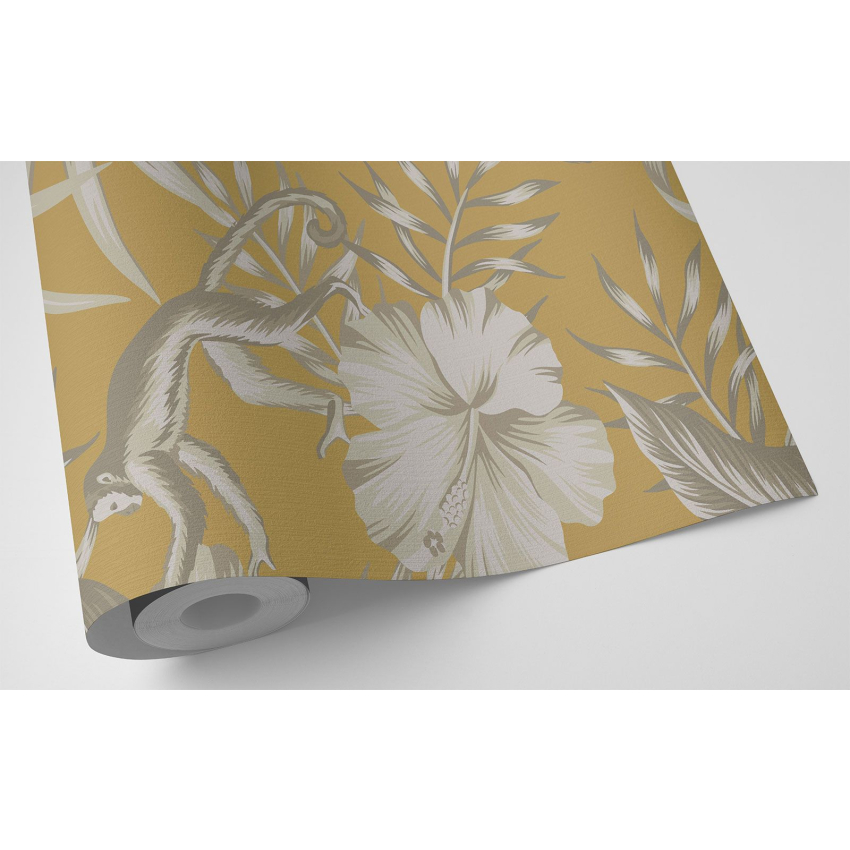 Papier peint - Fleurs Animaux
