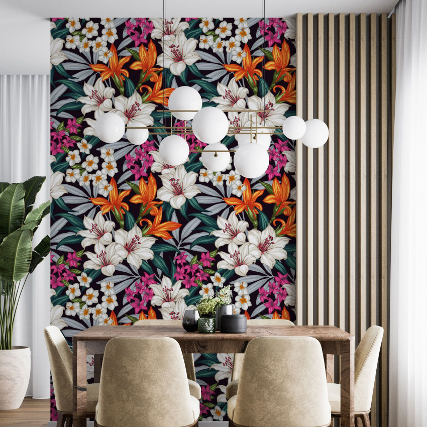 Papier peint - Motif floral