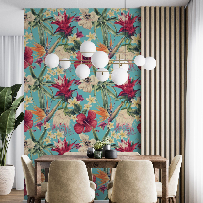 Papier peint - Motif floral
