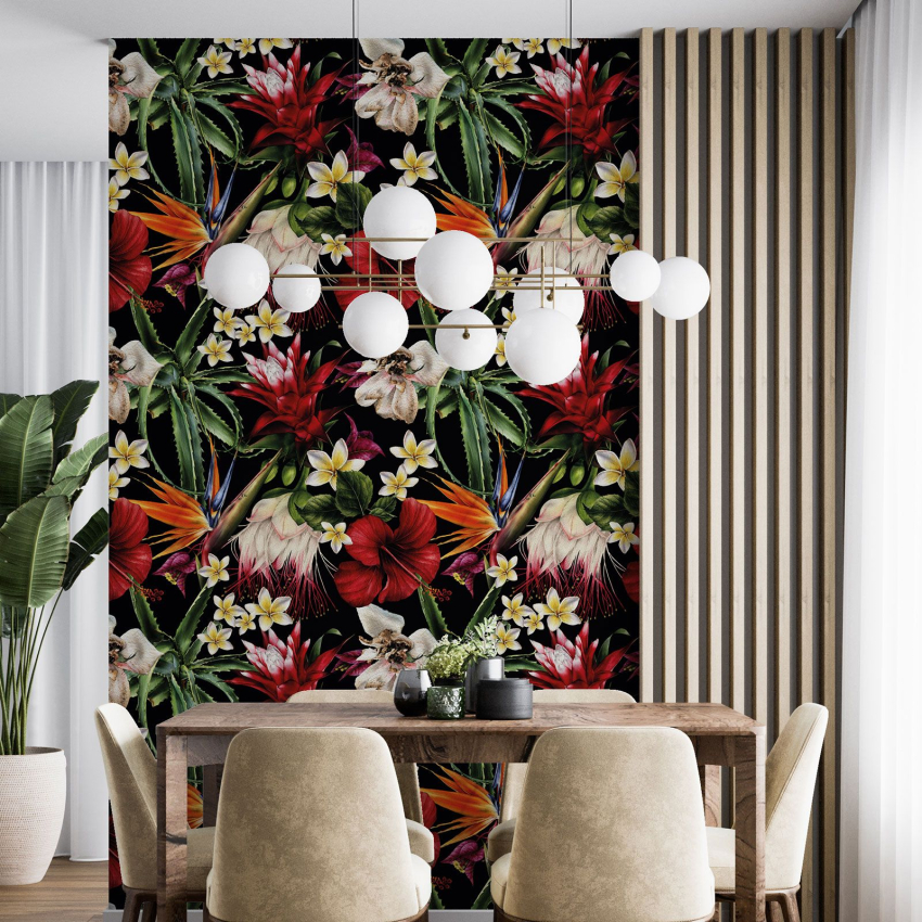 Papier peint - Motif floral