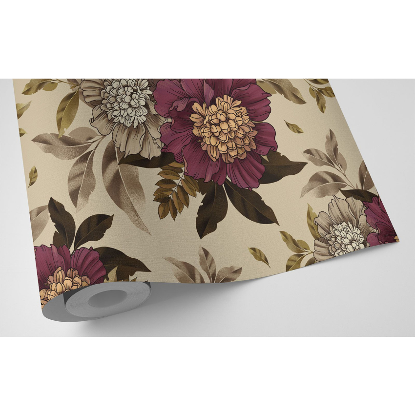 Papier peint - Motif floral