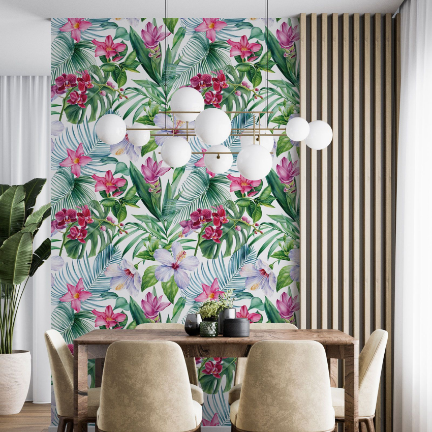 Papier peint - Motif floral