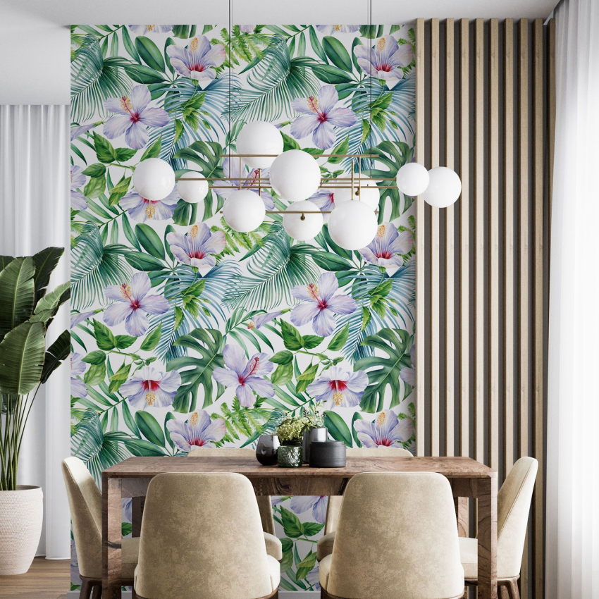 Papier peint - Motif floral