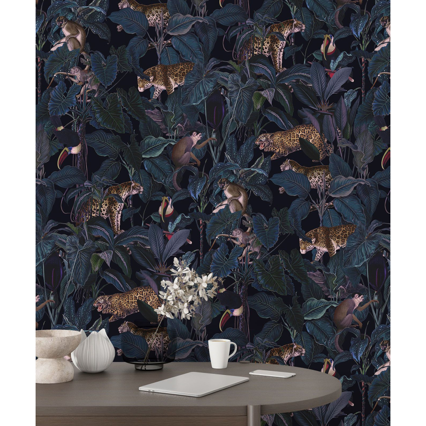Papier peint motif XL - Animaux de la Jungle