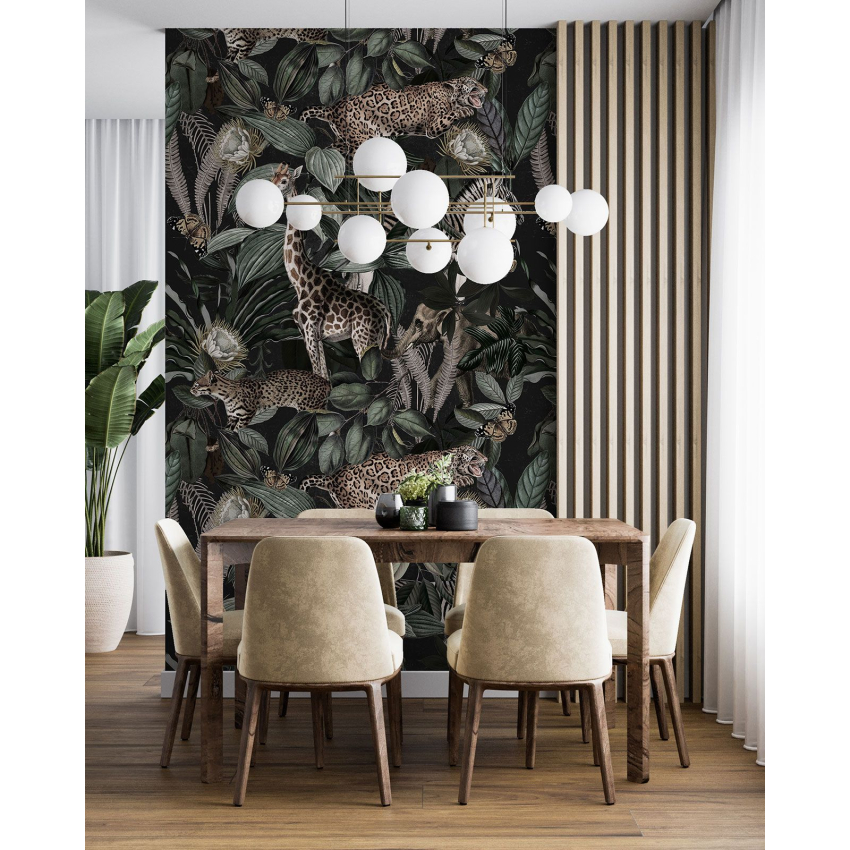 Papier peint motif XL - Animaux de la Jungle