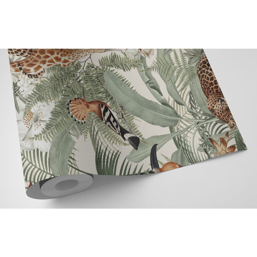 Papier peint motif XL - Animaux de la Jungle