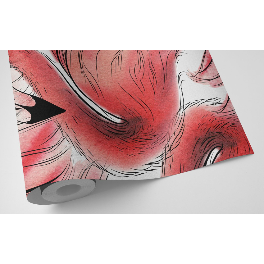 Papier peint motif XL - Flamants Roses