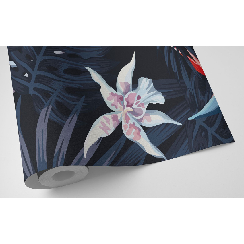 Papier peint motif XL - Flamants roses
