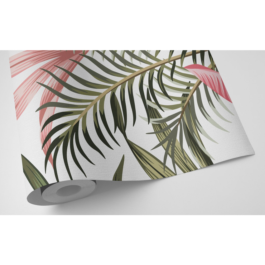 Papier peint motif XL - Flamants Roses