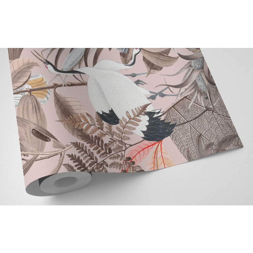 Papier peint motif XL - Fleurs Oiseaux
