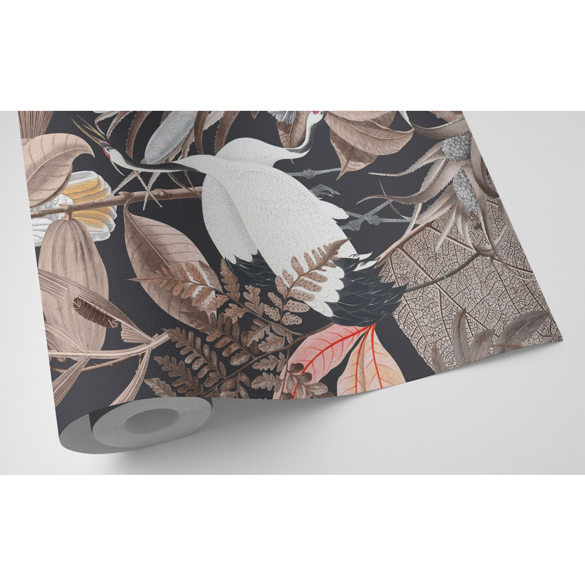 Papier peint motif XL - Fleurs Oiseaux