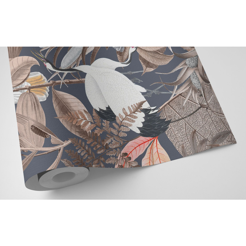 Papier peint motif XL - Fleurs Oiseaux