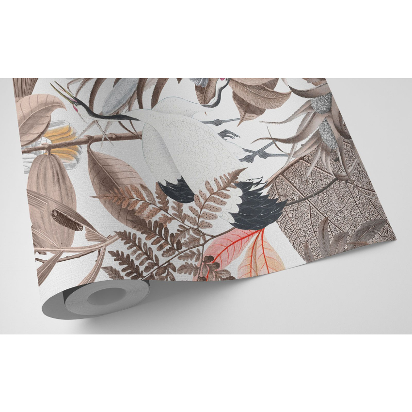 Papier peint motif XL - Fleurs Oiseaux