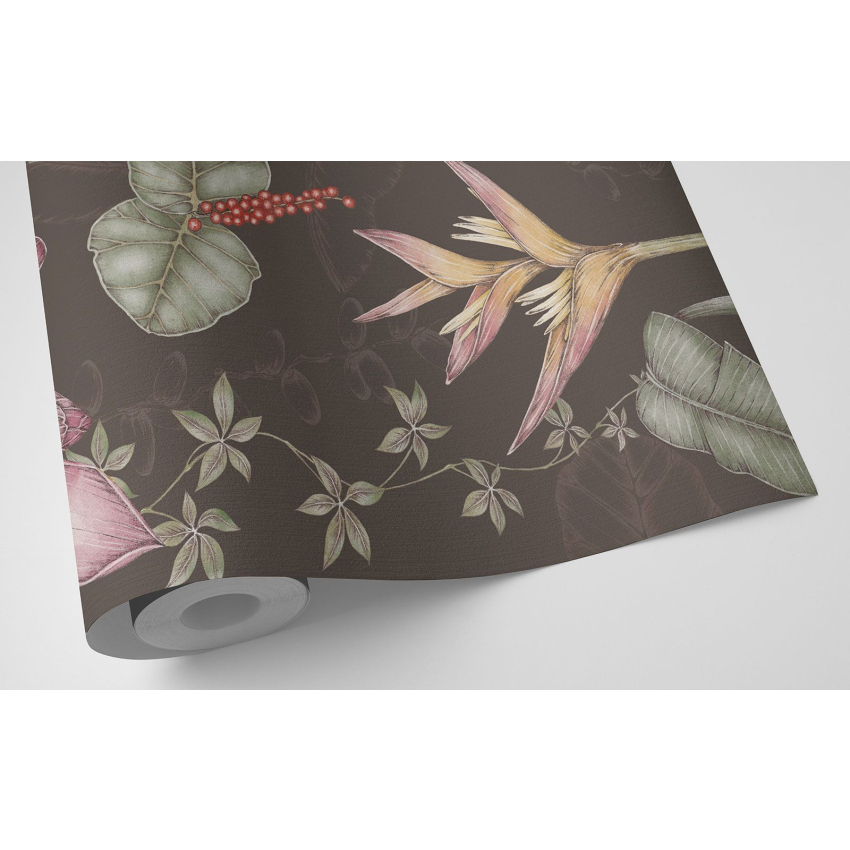 Papier peint motif XL - Fleurs Oiseaux