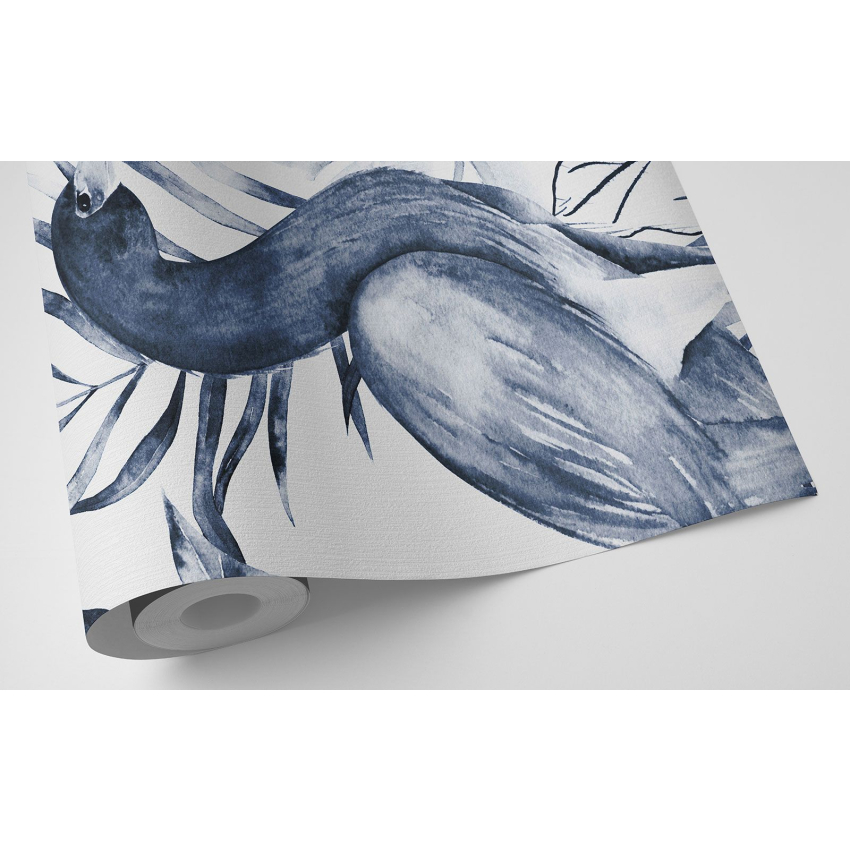 Papier peint motif XL - Fleurs Oiseaux