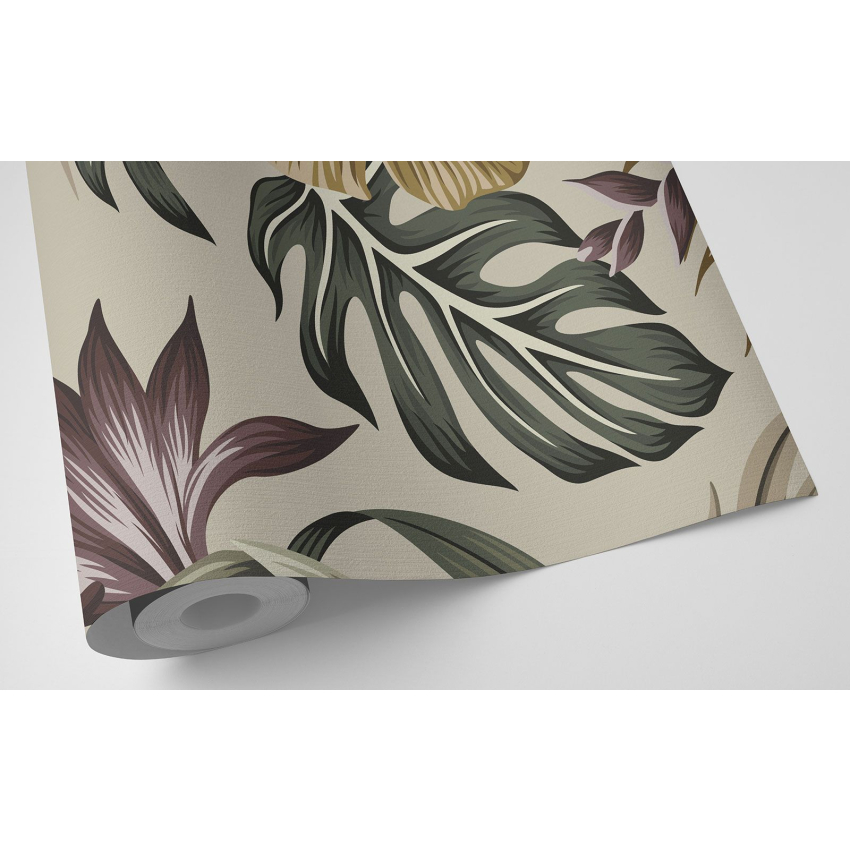 Papier peint motif XL - Fleurs Oiseaux