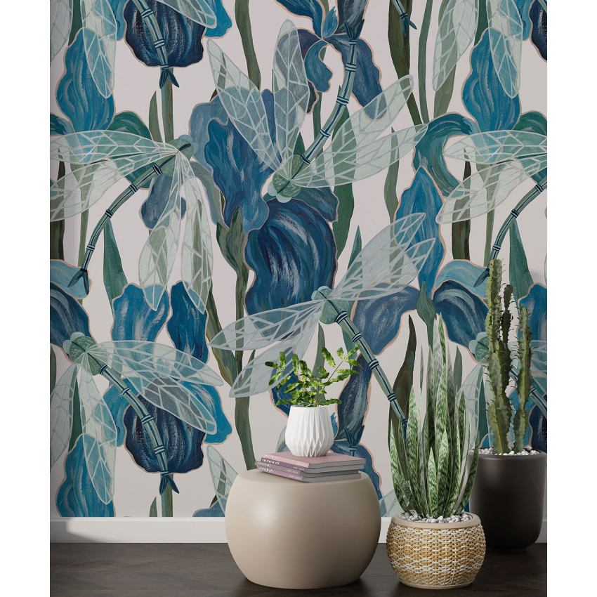 Papier peint motif XL - Libellules