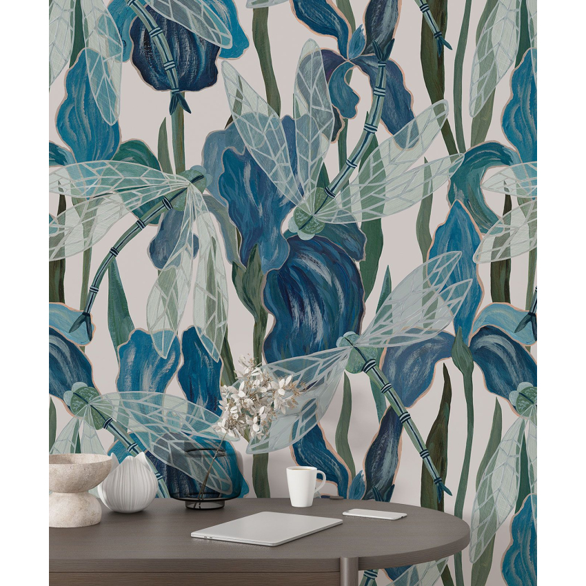 Papier peint motif XL - Libellules