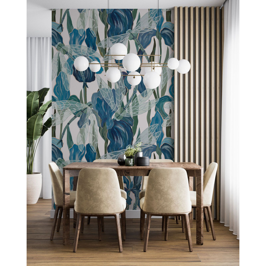 Papier peint motif XL - Libellules