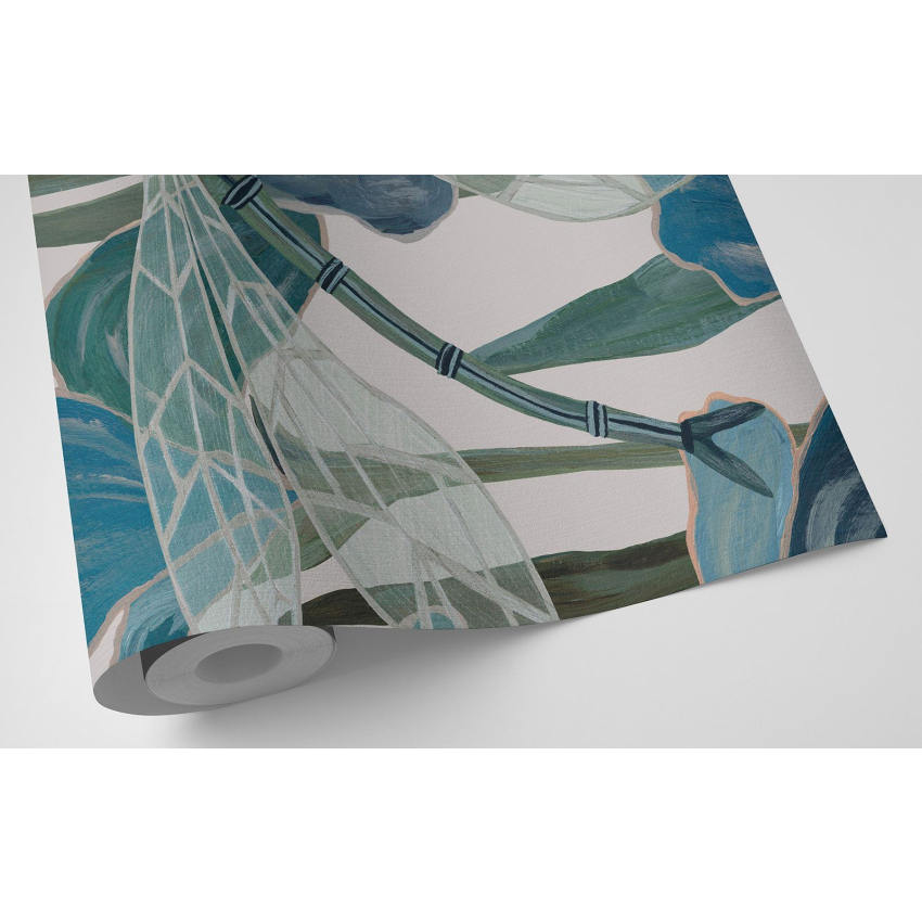 Papier peint motif XL - Libellules