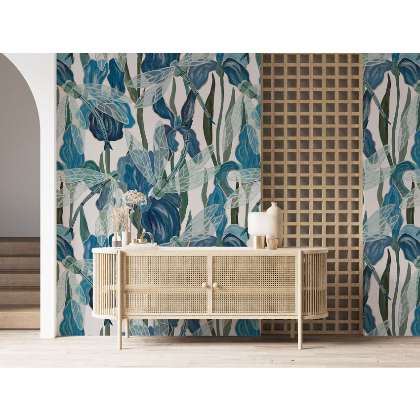 Papier peint motif XL - Libellules