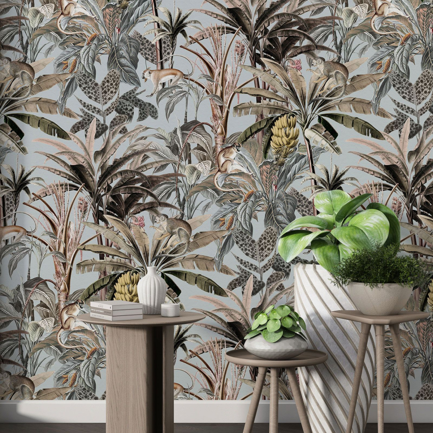 Papier peint motif XL - Motif botaniqu
