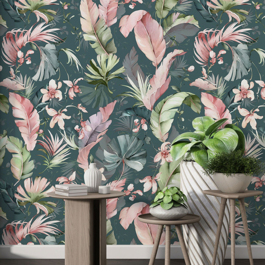 Papier peint motif XL - Motif botanique