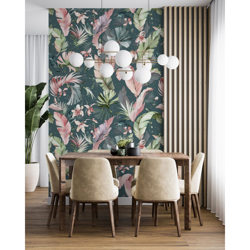 Papier peint motif XL - Motif botanique