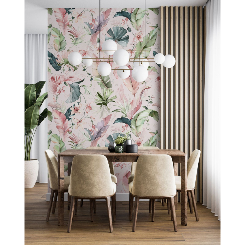 Papier peint motif XL - Motif botanique