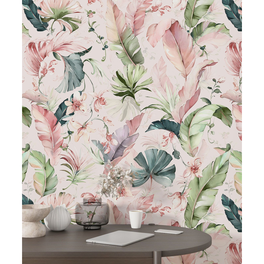 Papier peint motif XL - Motif botanique