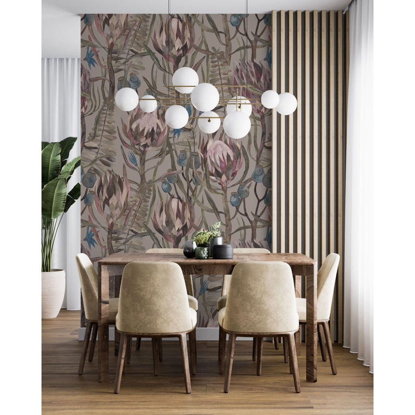 Papier peint motif XL - Motif botanique