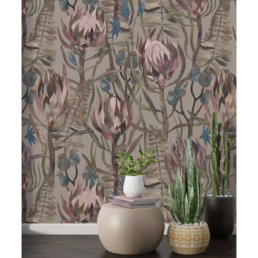 Papier peint motif XL - Motif botanique
