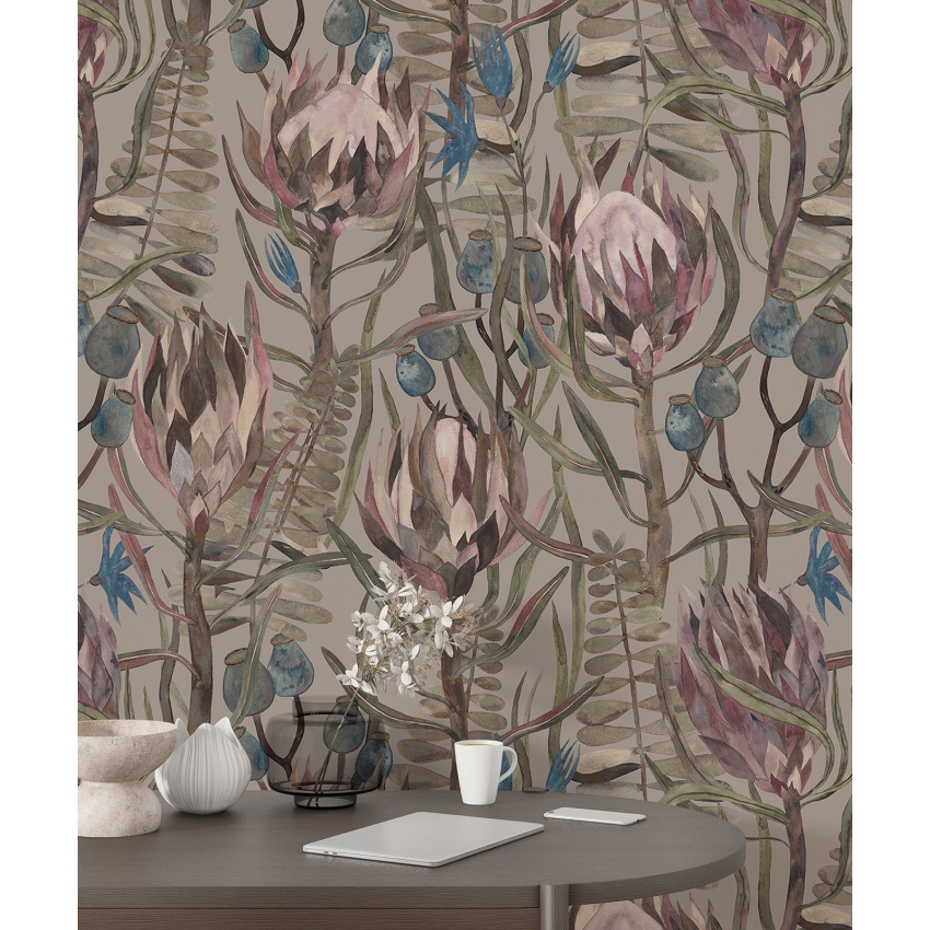 Papier peint motif XL - Motif botanique