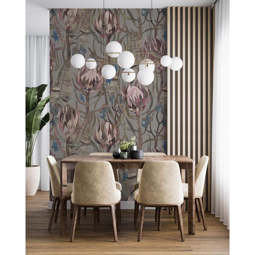 Papier peint motif XL - Motif botanique