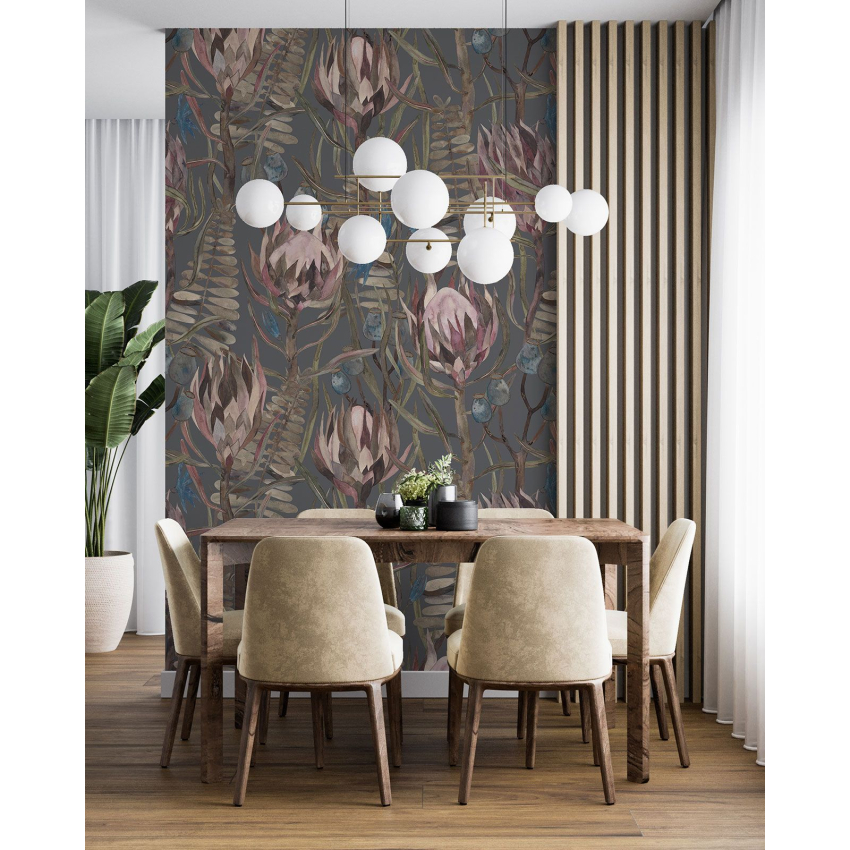 Papier peint motif XL - Motif botanique