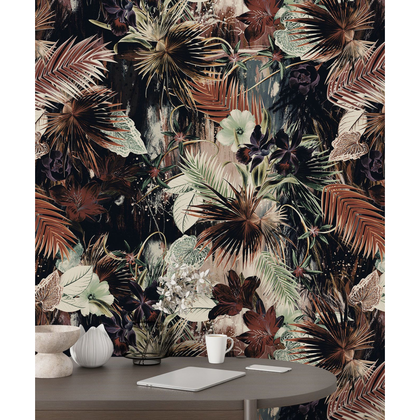 Papier peint motif XL - Motif botanique
