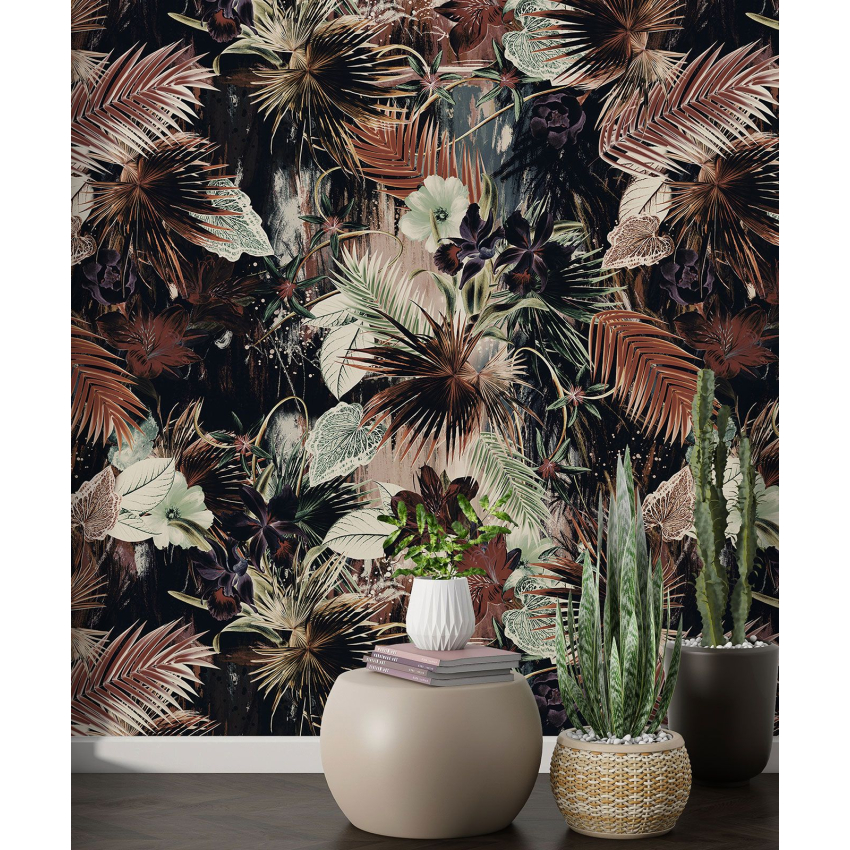 Papier peint motif XL - Motif botanique