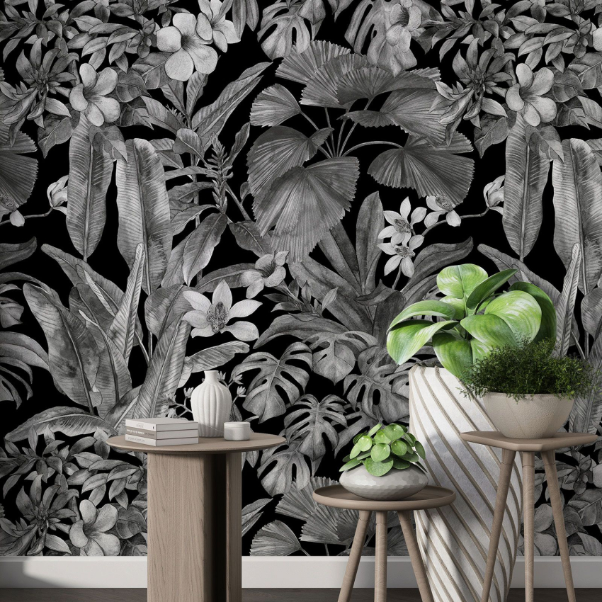 Papier peint motif XL - Motif botanique