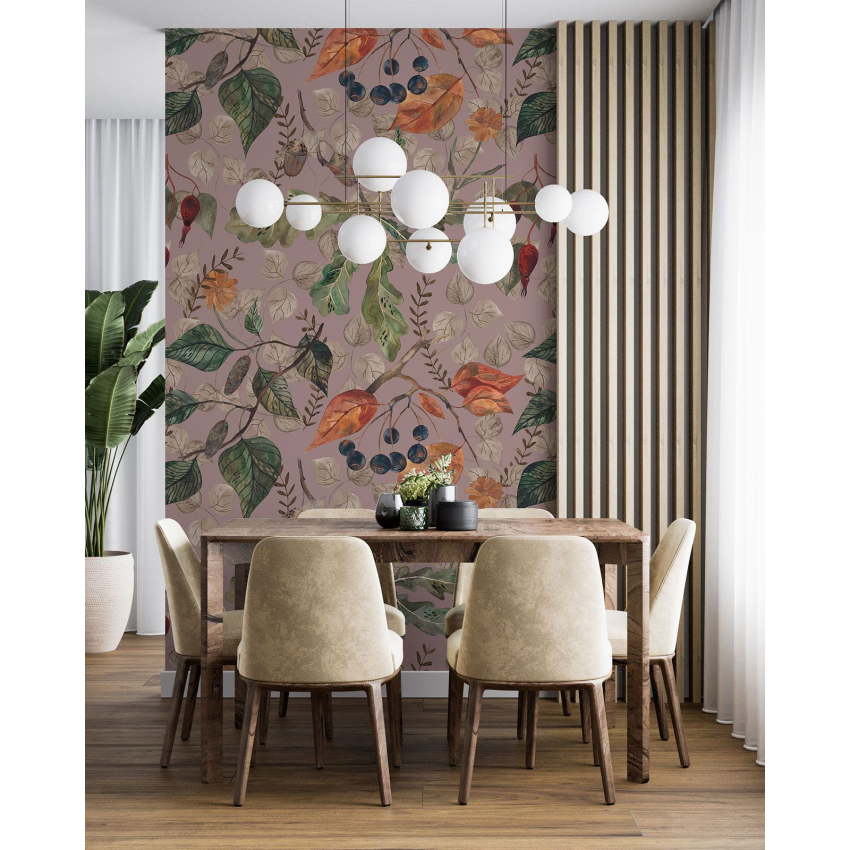 Papier peint motif XL - Motif botanique