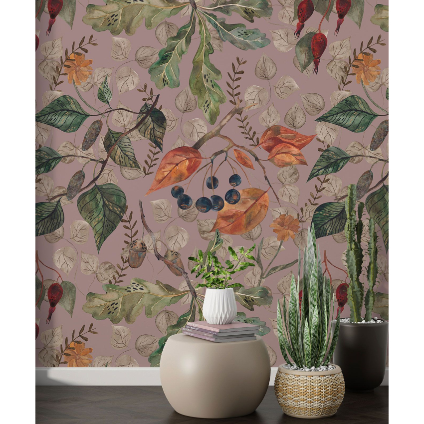 Papier peint motif XL - Motif botanique