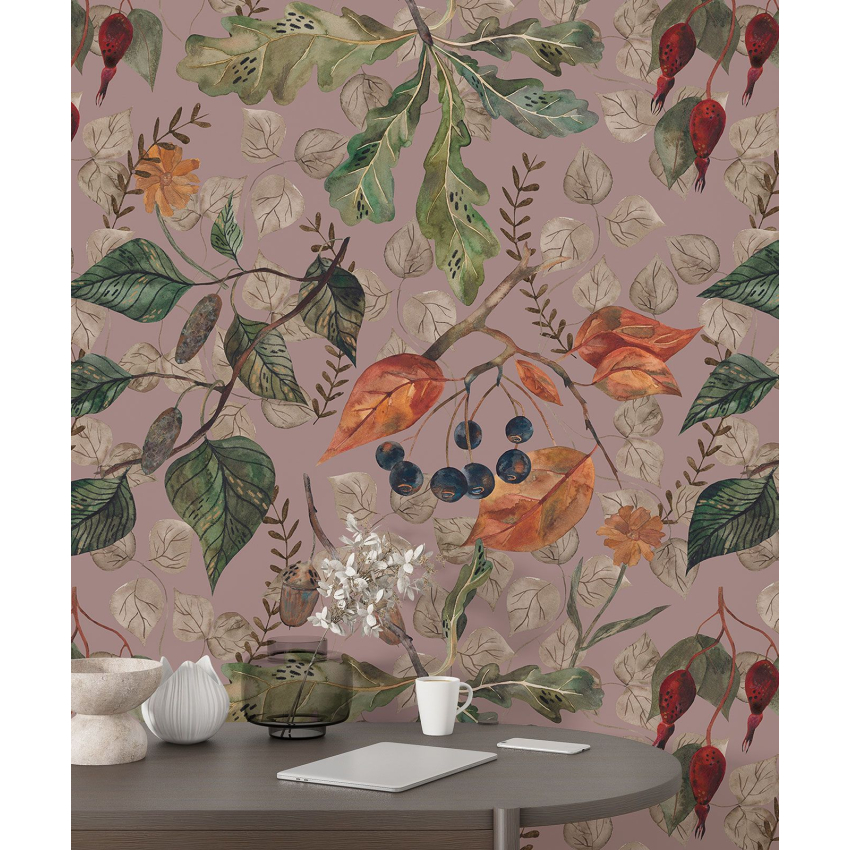 Papier peint motif XL - Motif botanique