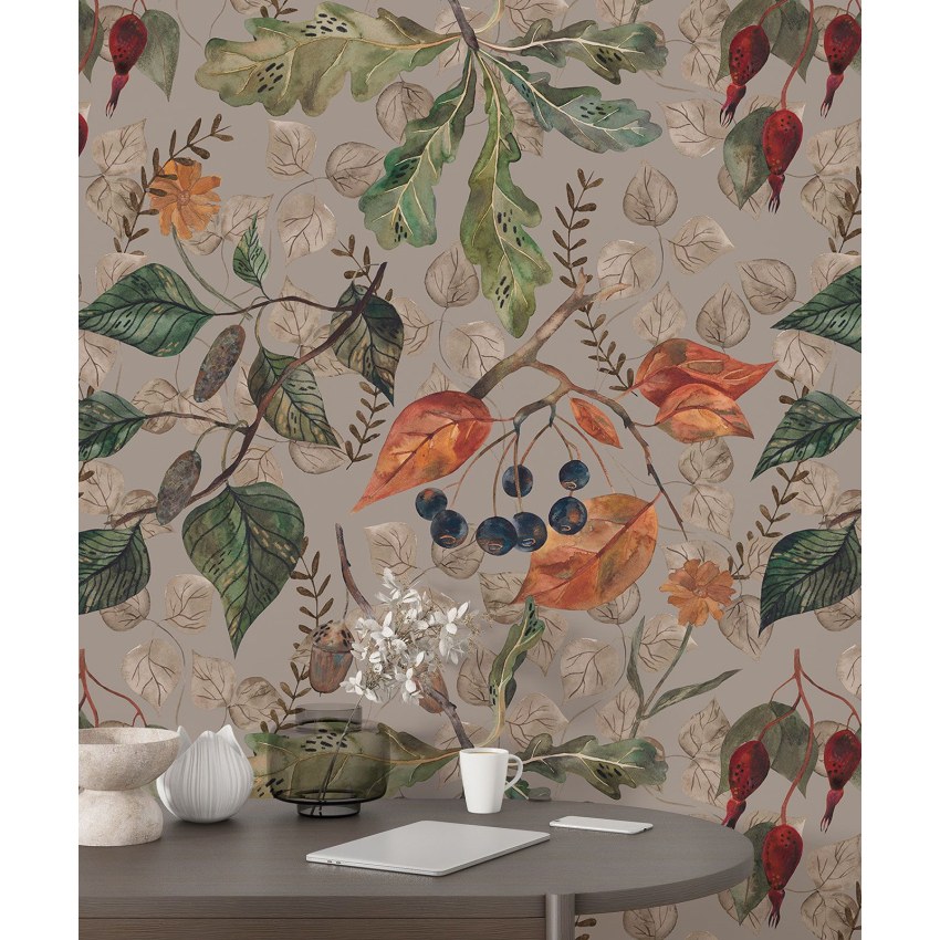 Papier peint motif XL - Motif botanique
