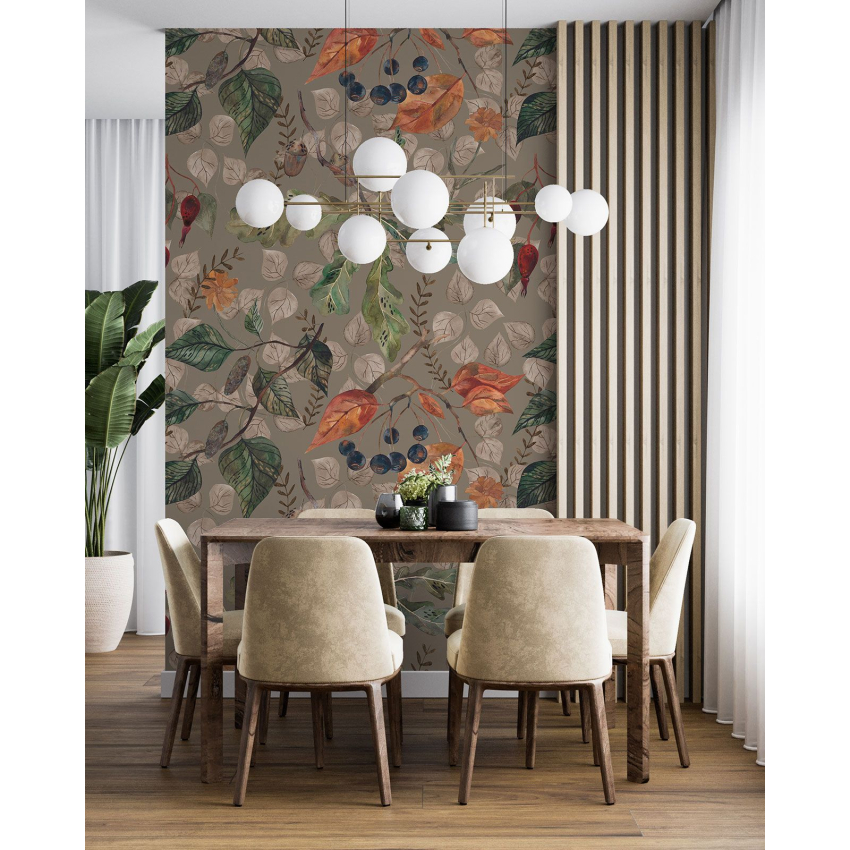 Papier peint motif XL - Motif botanique